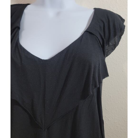 Cabi Black Multi Tiered Ruffled Top Medium Soft Flowy Lightweight Flowy Soft - Picture 5 of 6